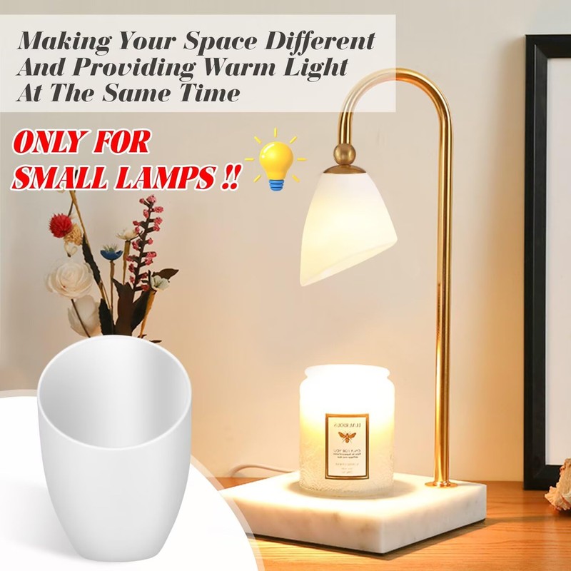 5 Pieces Plastic Lamp Shade Replacement Horseshoe Lampshade Cover White
