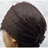 Fashionable Hair Cap Tulle Mesh 155 (Dark Brown)