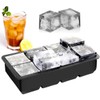 Slowton Moldes y Bandejas de Silicona para Hielo, Bandejas de