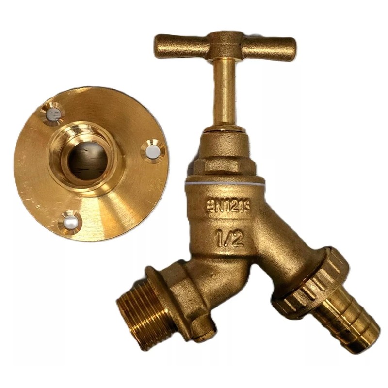 TC Outside Garden Hose Union Check Valve Bib Tap 1/2"