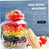 Sosoport 4pcs Mason Jar Lids Jars Food Containers with Lids