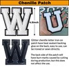 3Pcs Chenille Letter Patches Iron on Patches Varsity Letter Patches