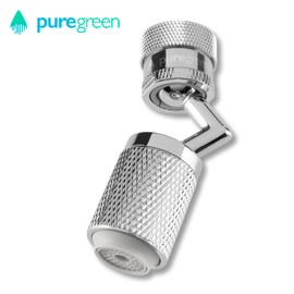 puregreen 360° Aerator for Washing Taps | Water Saving up to 95% through Finest Water Drops for Water Taps in Kitchen and Bathroom | Environmentally Conscious Living - Enjoy Comfort