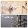 AITEE Acrylic Bathroom Organizer Caddy, Clear Shampoo Holder Wall Mounted,