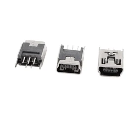 uxcell 3 Pcs Mini USB Type B Female Socket 5-Pin 180 Degree DIP Jack Connector