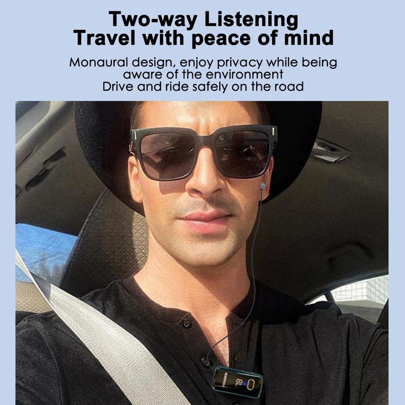 Docooler Clip-on Stereo Headphones, Digital Display Fast Charging, Portable Single