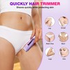 2-in-1 Bikini Trimmer for Women, Electric Razor, Waterproof Bikini Shaver