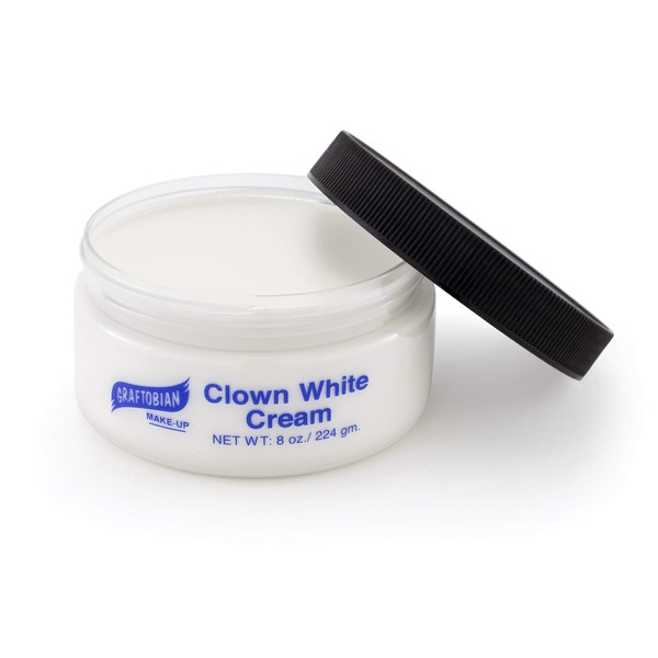 Graftobian - Clown White Creme Foundation, 8 oz.