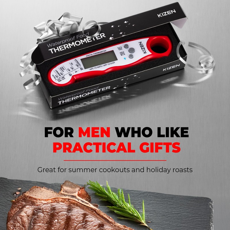 KIZEN Instant Read Meat Thermometer Digital - Food Thermometer for