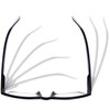 DOOViC Blaulichtfilter Lesebrille Schwarz Damen 2,25 - Großer Rahmen Breite