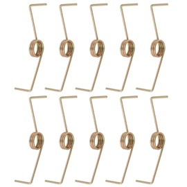 ECSiNG 10PCS 77mm Bronze Tension Left-Handed Spring 1.8mm Wire Diameter Steel Compression Return Spring for Washing Machine Garden Tool Car Jack Hydraulic Tool Repair