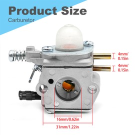 Zreneyfex SRM-2110 Carburetor Replacement for Echo SRM-2110 GT-2000 PE-2000 PP-800 PPF-2100 PPT-2100 Trimmer Brushcutter Power Pruner with Tune Up Air Filter Kit