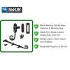 Black Monkey Tail Window Casement Fastener & Window Stays Combo