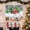 Renditions Gallery Merry & Bright Wall Art, Red Truck and