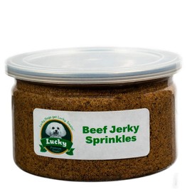 Lucky Premium Treats Jerky Sprinkles Dog Food Topper All-Natural Kibble Seasoning Adds Delicious Flavor to Your Dogs Food Made in The USA
