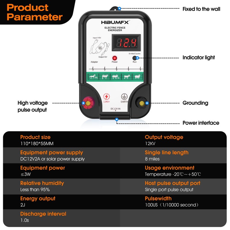 P4 Electric Fence Energizer Smart Fencing System with grounding Systems