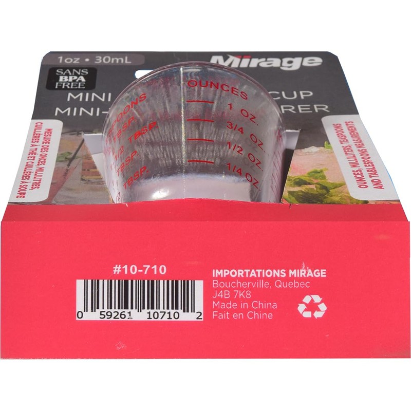 Mirage, Mini Plastic Measuring Cup - Compact and Precise