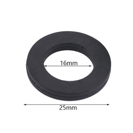 Watris Veiyi Pack of 12 rubber washers, tap seal, flat seal rubber for taps and shower head (16 x 25 mm)