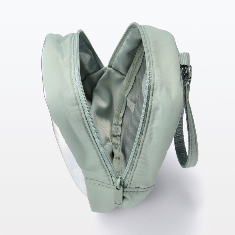 Muji NDG51A4S Hanging Collection Pouch, Moss Green, Approx. Width 4.3