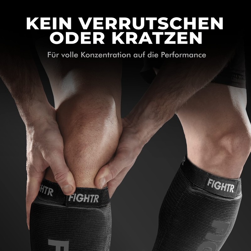 FIGHTR Premium Shin Pads for Martial Arts Kickboxing Boxing Shin