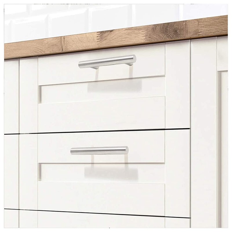 ANSIEDIO 6 Pack Cupboard Handles, Stainless Steel T Bar Kitchen