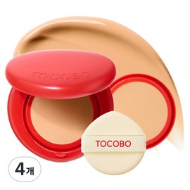 Tokobo Tocobo Apple Dewey Fit Cushion Main Product 15g + Refill 15g Set, 4 Pieces, 25 Peanuts / 토코보 애플 듀이 핏 쿠션 본품 15g + 리필 15g 세트, 4개, 25 피넛