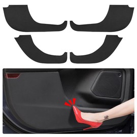LUNQIN Car Door Anti Kick Pad for Ford Escape Accessories 2020 2021 2022 2023 2024 2025 Protector Collision Stickers Inner Decorative Black