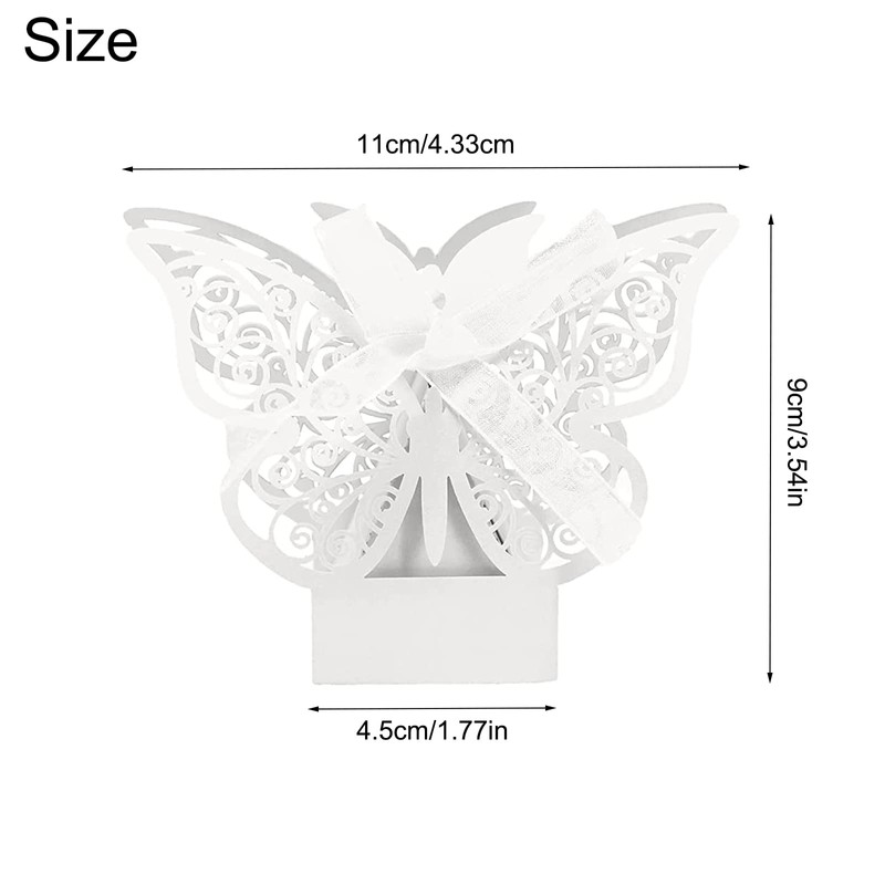 Small Wedding Candy Box - 50 Pieces, Gift Box with