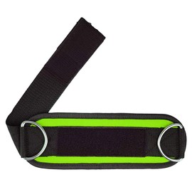 G4 Vision Ankle Straps Weight Lifting Fitness D Ring Machine Cable Attachment Strap Gym Exercise Reinforces Double D-Ring, Adjustable Comfort fit Neoprene, Ideal for Glute & Leg Workouts (Green)