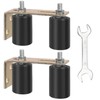 2 Pack Gate Roller Guide,Sliding Gate Hardware with L-Sliding Gate