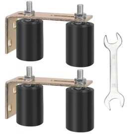 2 Pack Gate Roller Guide,Sliding Gate Hardware with L-Sliding Gate Brackets,Sliding Gate Kit,2-3/4" Universal Adjustable Heavy Duty Sliding Gate Rollers,Rolling Gate Hardware Kit