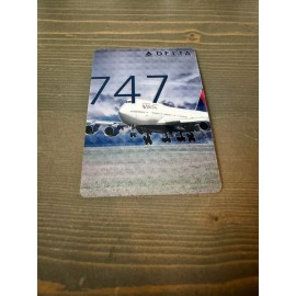 2016 Delta Air Lines BOEING 747  Aircraft Pilot Trading Collector Card #42 RARE