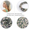 TOBATOBA Floral Hair Scarf Headband 5 Pcs Hair Bandanas for