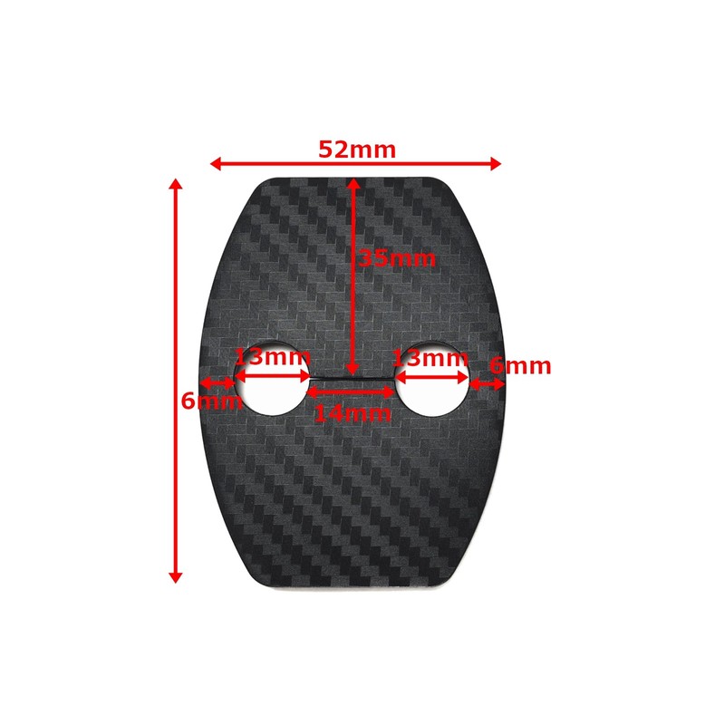Negesu Compatible Toyota Door Striker Cover (Carbon Black)