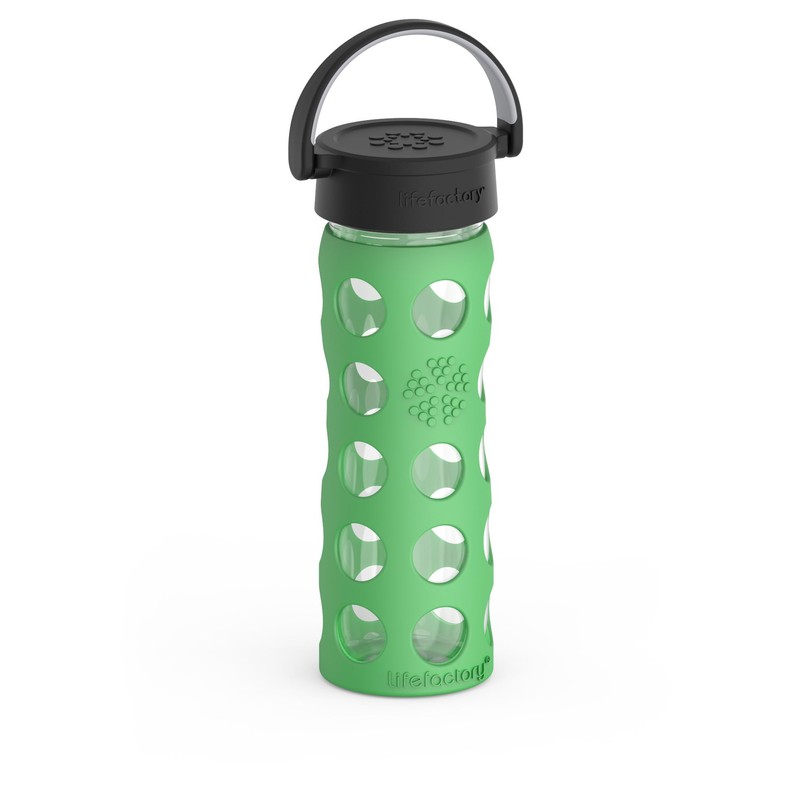 LIFEFACTORY 16oz Hydration Bottle with Classic Cap - Grass Green