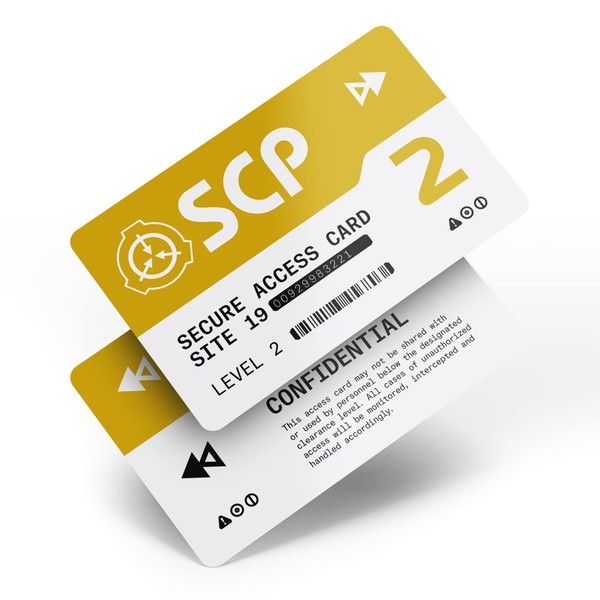 SCP Foundation Programmable NFC Secure Access Cards (Level 2, Mustard