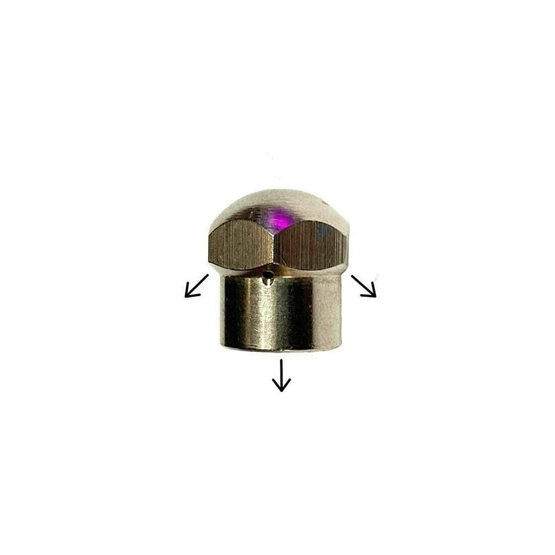 M&M Smartek Pipe Cleaning Nozzle with 3x Backjet for Cleaning