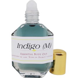 Indigo - Type N For Men Scented Body Oil Fragrance [Roll-On - Dark Green - 1/2 oz.] - ID#28144