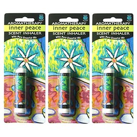 Earth Solutions Aromatherapy Inhalers | Inner Peace (3 Pack) | Personal Essential Oil Diffusers | A Peace and Calming Essential Oil with Positive Self Affirmation | Best Essential Oil