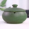 Lependor Ceramic Ashtray with Lid,Windproof,Ash Holder for Smokers,Desktop Smoking Ash