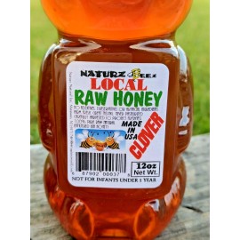 Clover RAW HONEY CLOVER BEAR 12oz 100% PURE LOCAL USA HONEY