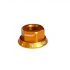 Pirhosigma Golden 2 x M10 Bike Wheel Hub Axle Nuts