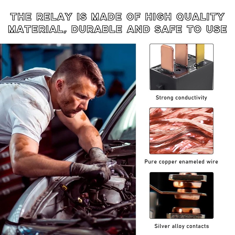 Ohleats 2PCS Car AC Relay, G8HL-H71 AC and Starter Relays