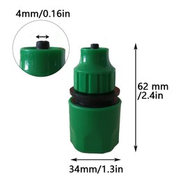 32.8FT Nebelkühlsystem, Bewässerungsschlauch, Nebeldüse Sprinkler, Wasserhahnadapter Outdoor Garten Terrasse Gewächshaus Zubehör Automatische Bewässerungsausrüstung für Pflanzen/Rasen