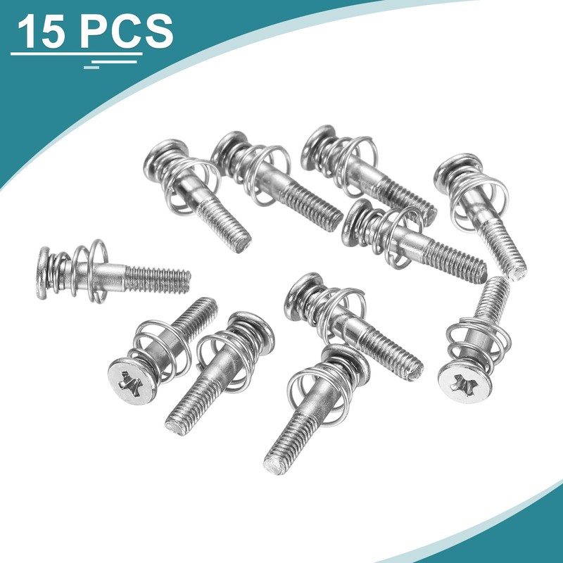 uxcell GPU Spring Screws, 15pcs M2.5x13mm 5.5mm Spring OD GPU