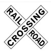 Railroad Crossing Sticker, 12x12 Inches, Wall Décor, Pack of 2