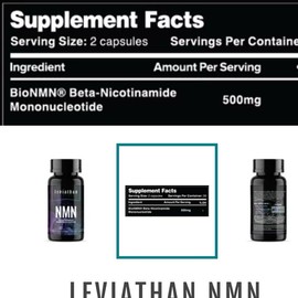 NMN by Leviathan Nutrition, Pill of Precursor NAD Production