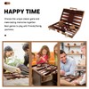 Backgammon Set - Classic Board Game with Premium Leather Case