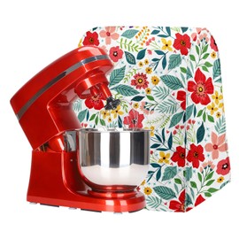Kitchen Aid - Funda mezcladora de cocina, compatible con 6 a 8 cuartos de galón, mezclador de soporte Hamilton, cubierta para mezclador de ayuda de cocina, tapas mezcladoras de cocina. Mezclador de ayuda de cocina, Assecories. Floral