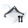 Clear Tarp, 10×12FT Plastic Tarps Heavy Duty Waterproof with Grommets,